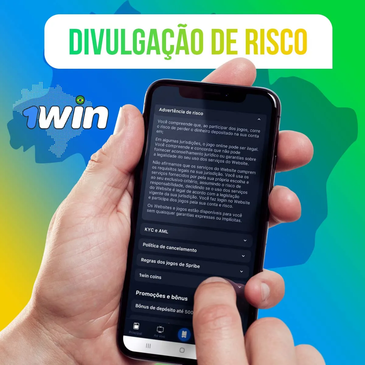 Advertência de risco casa de apostas 1win