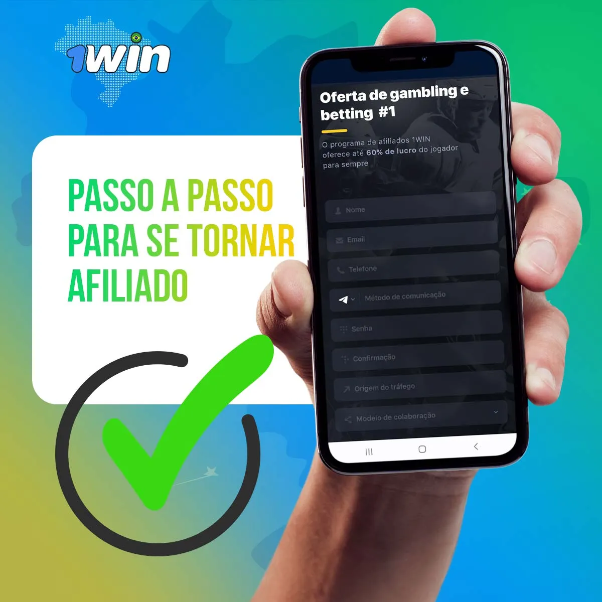 Passo a passo para se tornar afiliado do 1win para apostas no Brasil