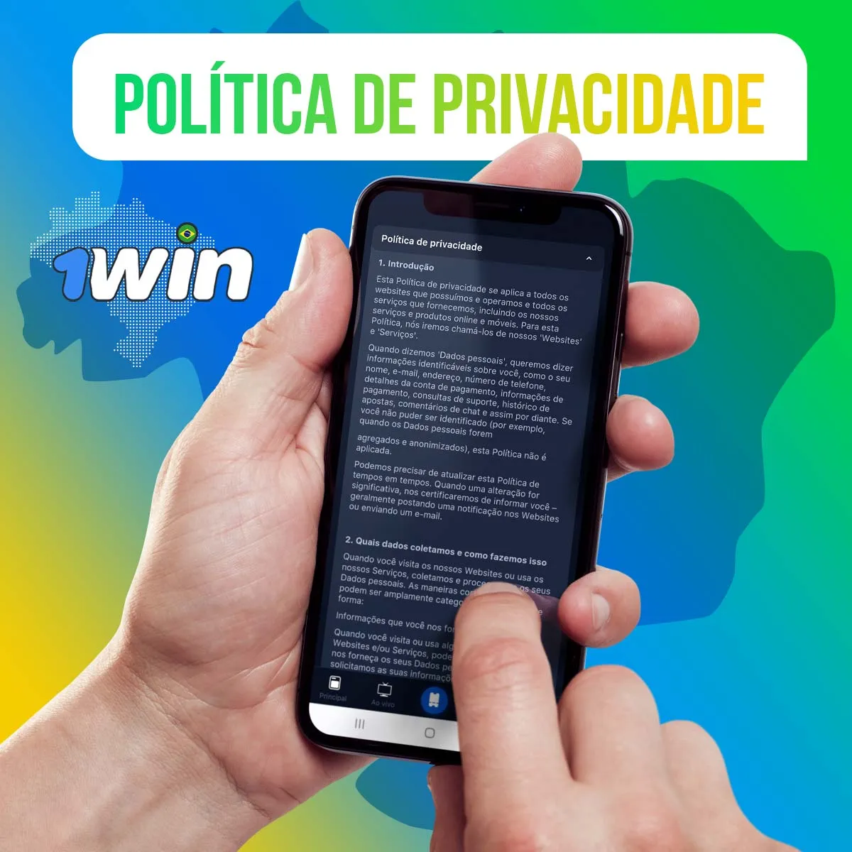 Política de privacidade casa de apostas 1win