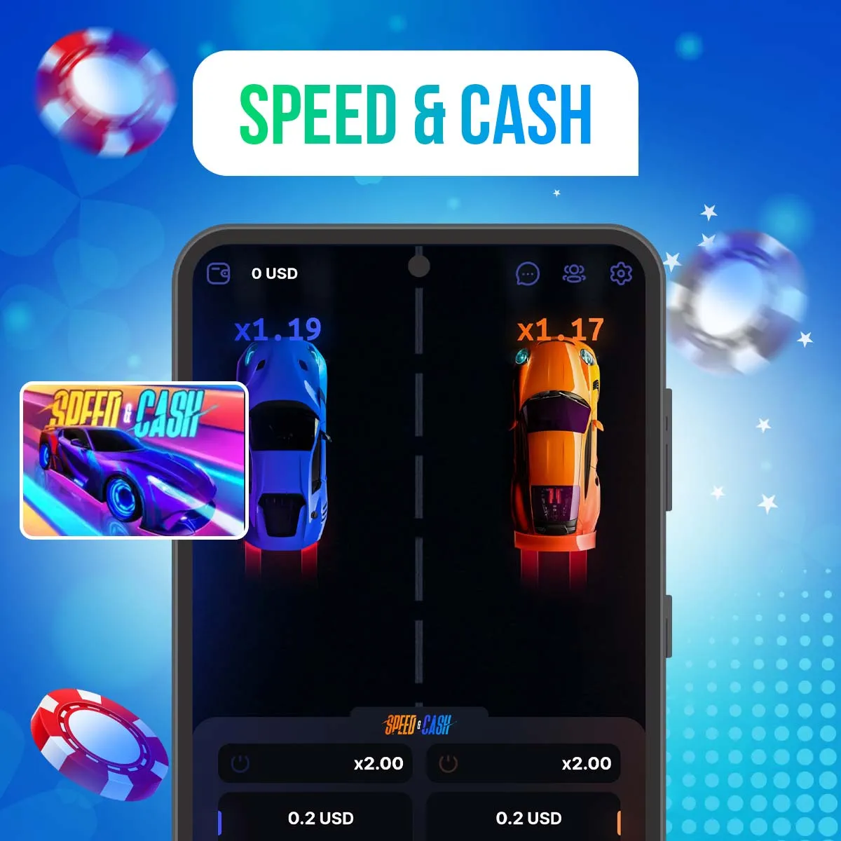 O popular jogo Speed-n-cash no cassino do aplicativo móvel 1win Brasil