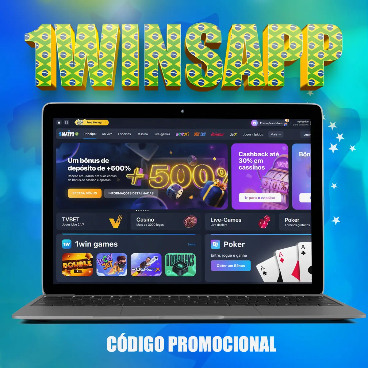 Códigos promocionais do 1Win Brasil