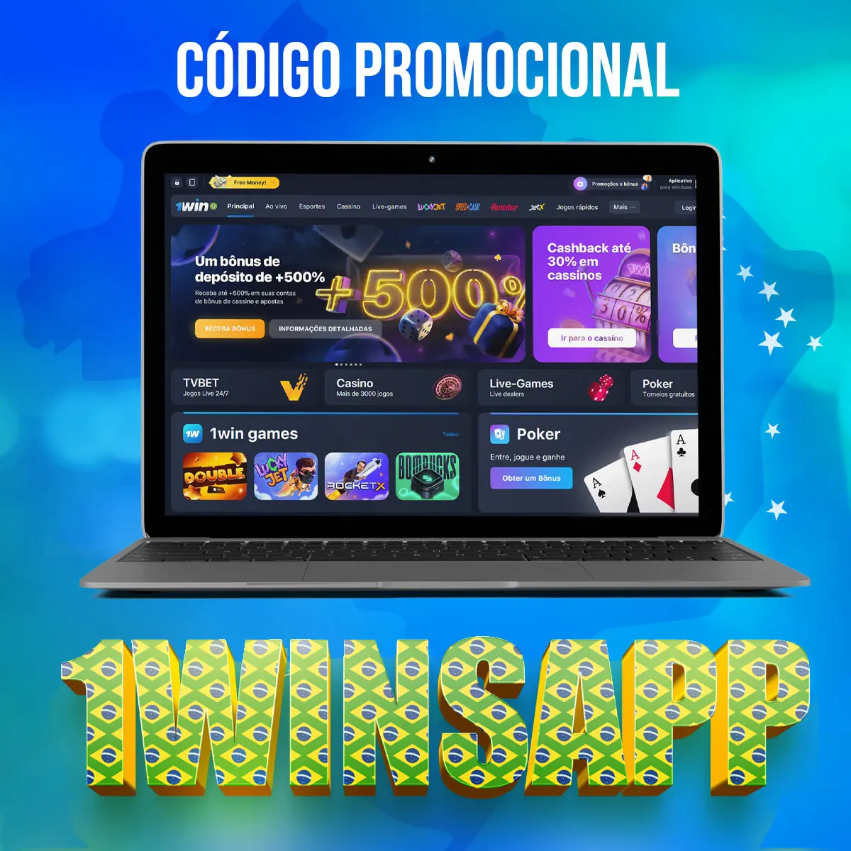 Códigos promocionais do 1Win no Brasil