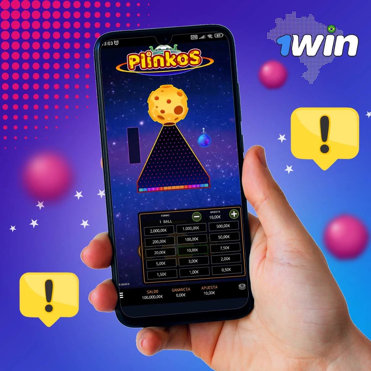 Dicas úteis para o game Plinko 1win Casino