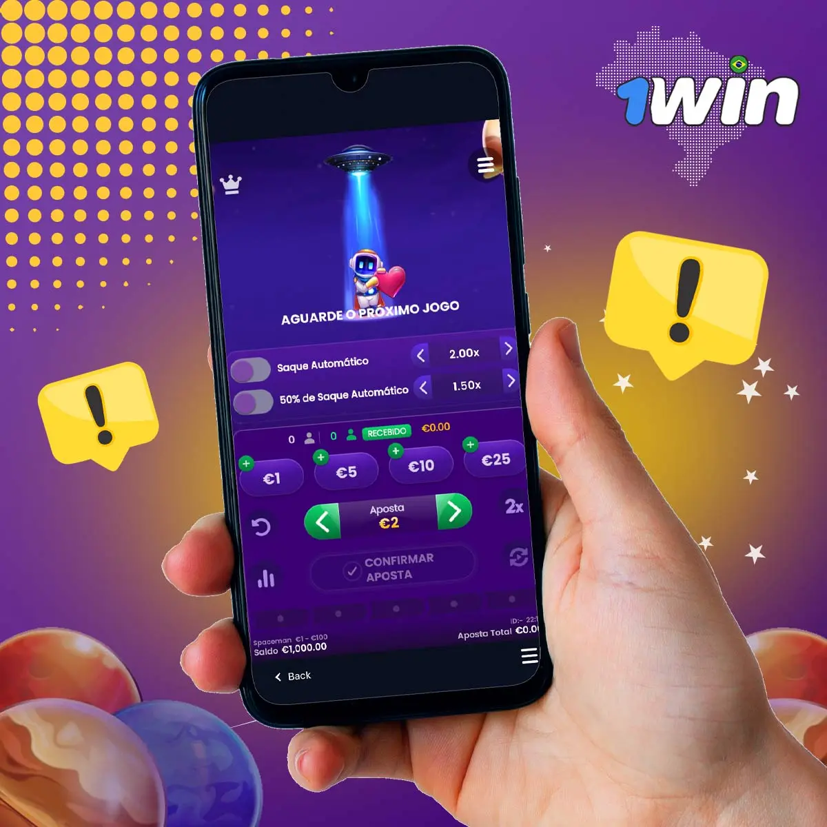 Dicas úteis para o 1win Spaceman