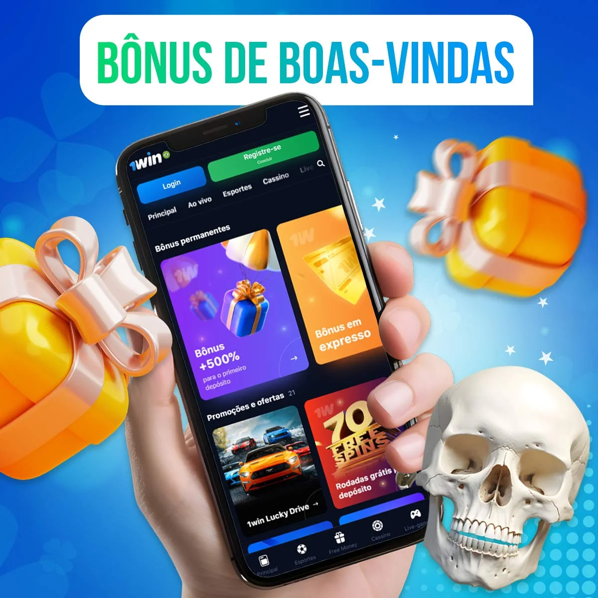 Que bónus oferece o 1Win Brawl Pirates?