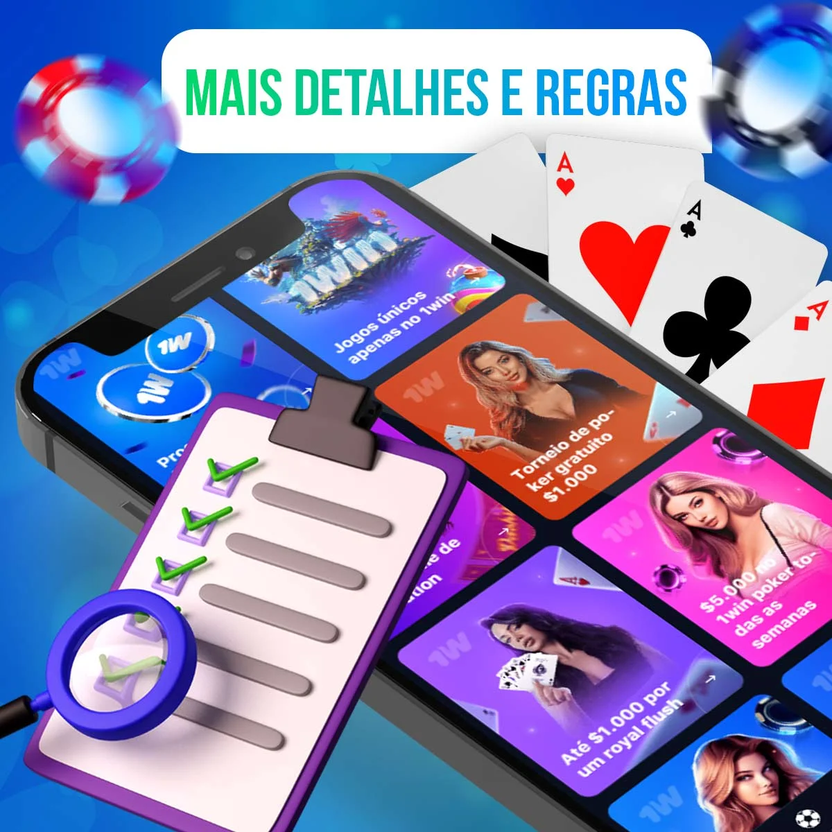 Mais informações e regras sobre o 1Win Poker