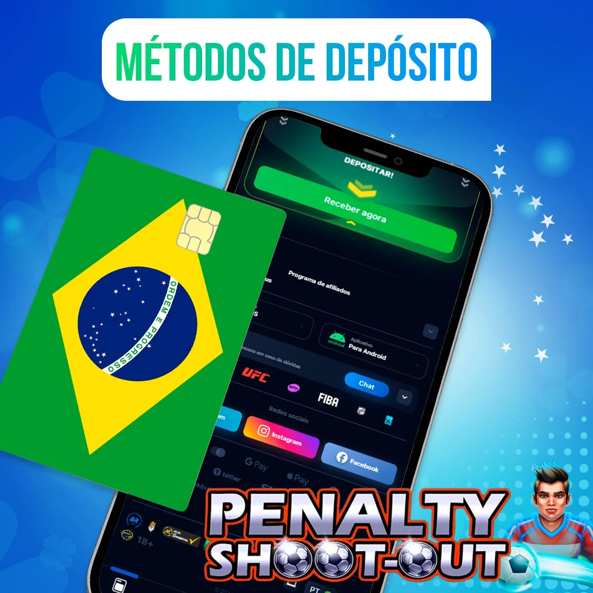 Métodos de Depósito e Levantamento em 1Win Penalty Shootout