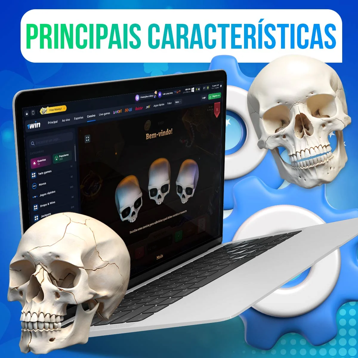 Principais características do jogo 1Win Brawl-Pirates