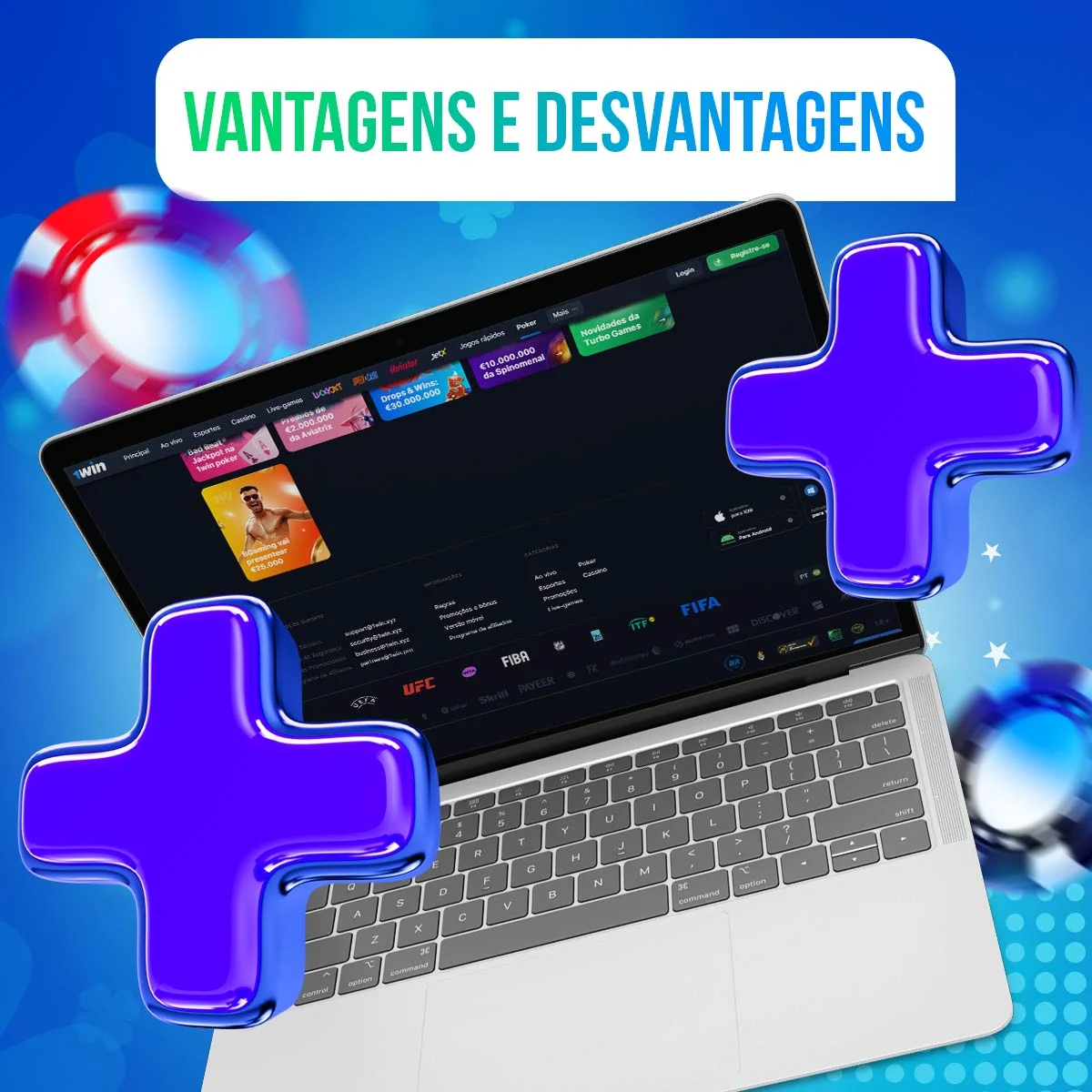 Prós e contras de jogar no 1Win Poker