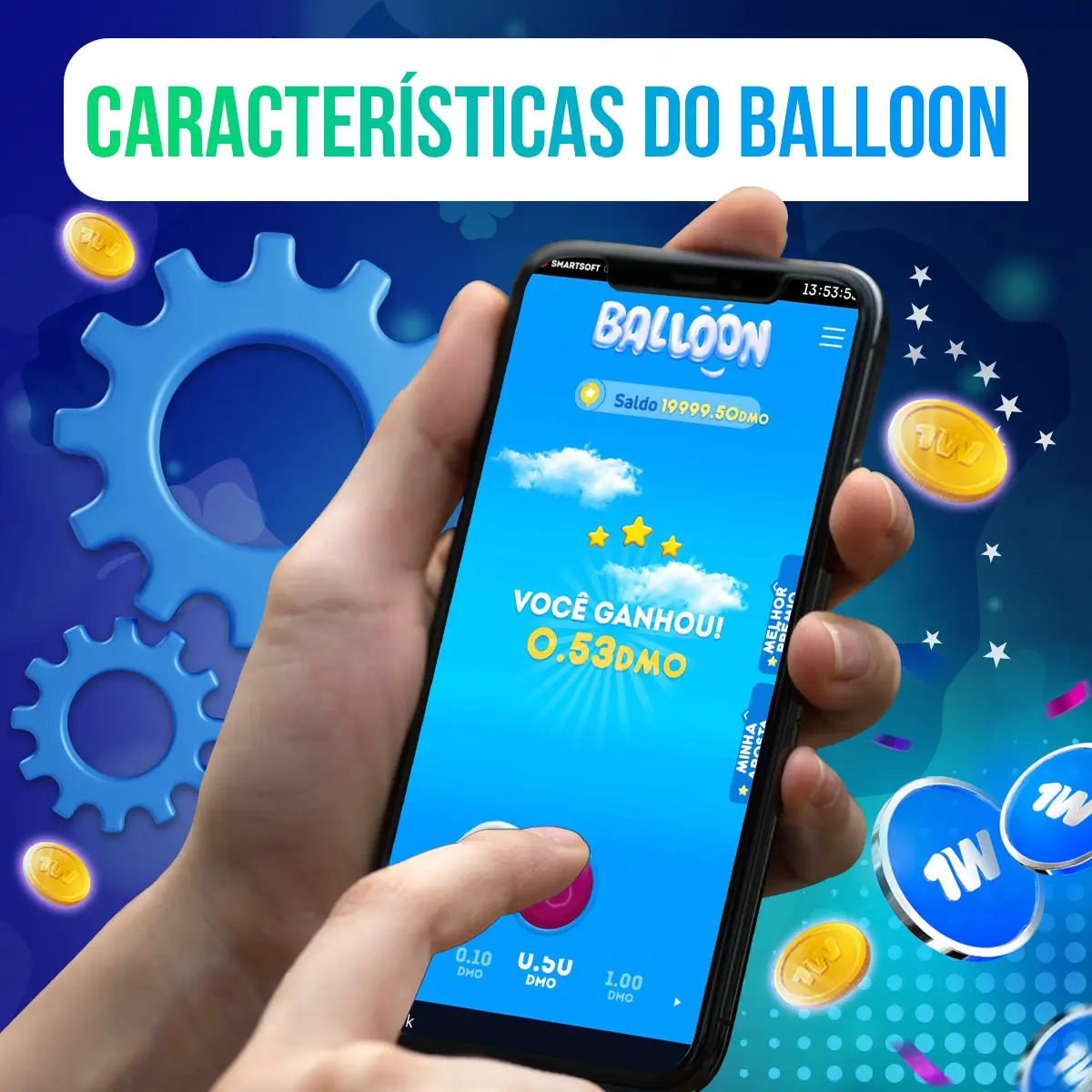 Quais são os principais recursos do 1win Balloon