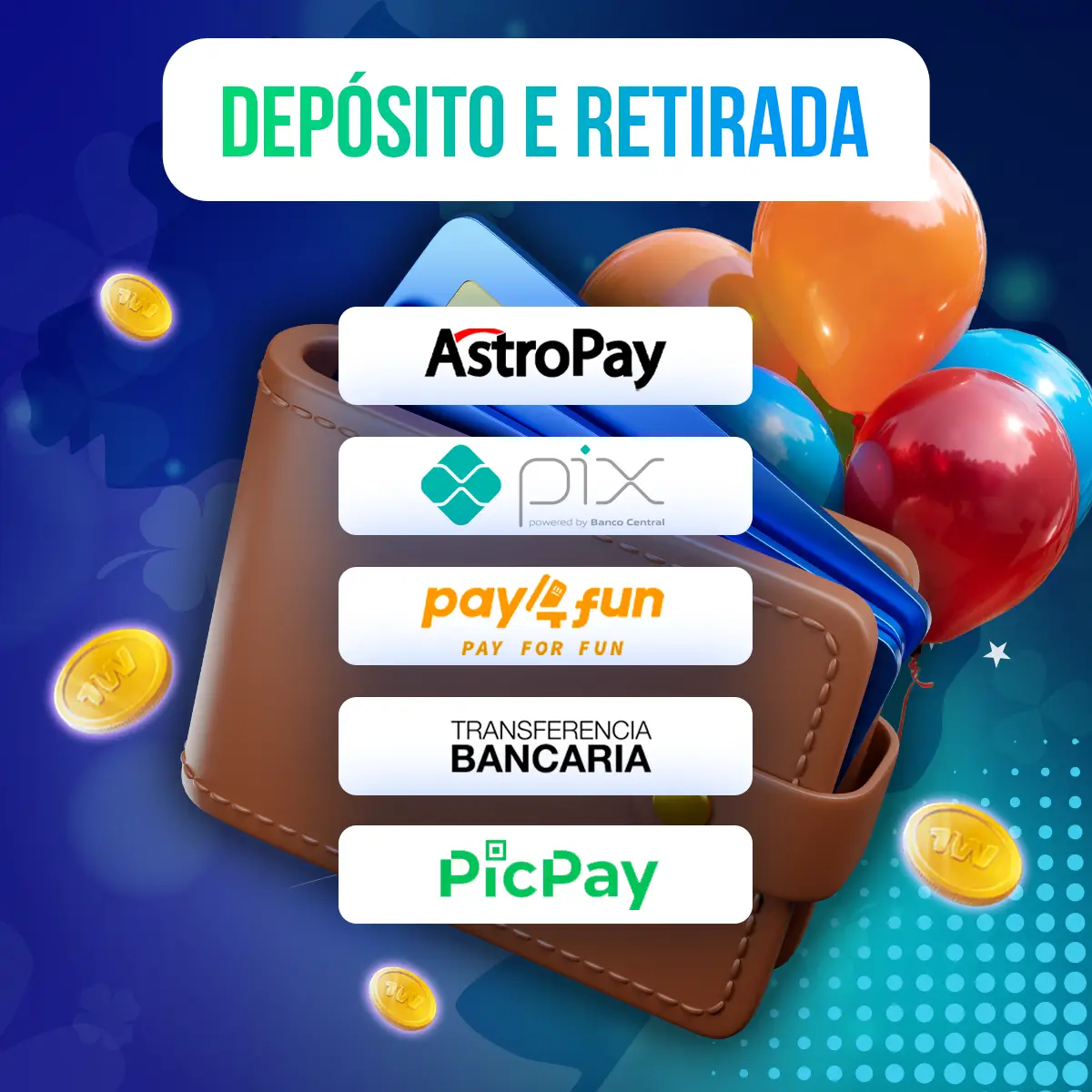 Métodos de saque e pagamentos 1Win